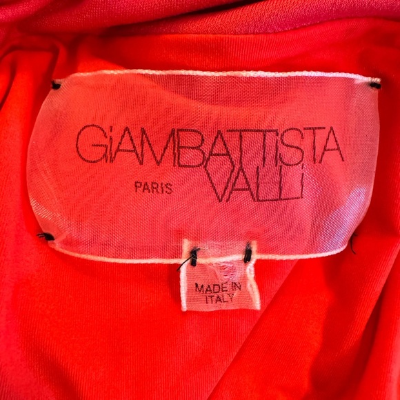 Famous Luxury Giambattista Valli NWOT Draped & Fitted Red Dress Made in Italy - Picture 2 of 12